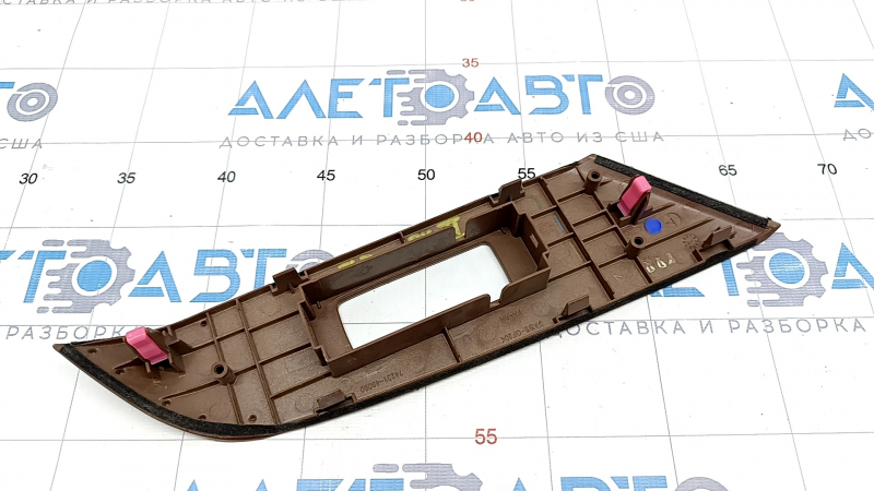 Front right window lift control trim Lexus RX350 RX450h 10-15 in light brown wood