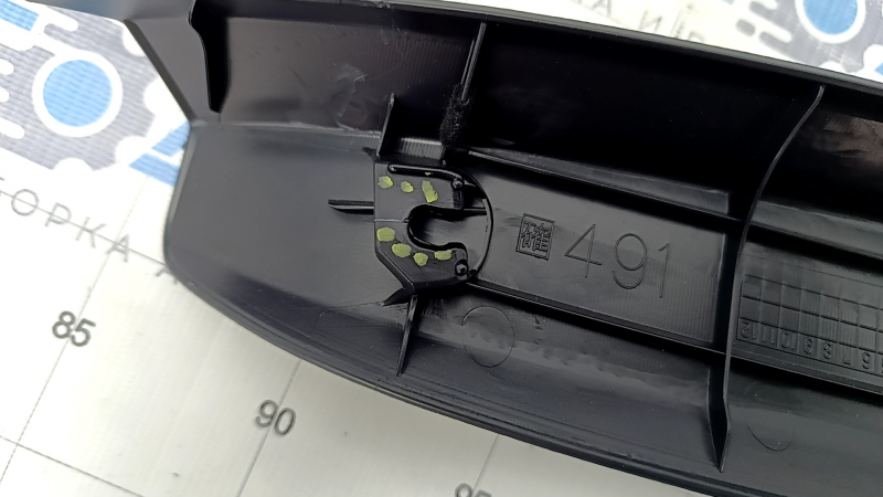 Upper trunk door trim Toyota Prius 50 Prime 17-22 black, broken fastening, scratches