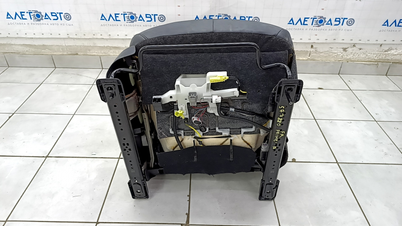 Passenger seat Toyota Prius 50 Prime 17-19 with airbag, mechanical, heated, black leather, for cleaning