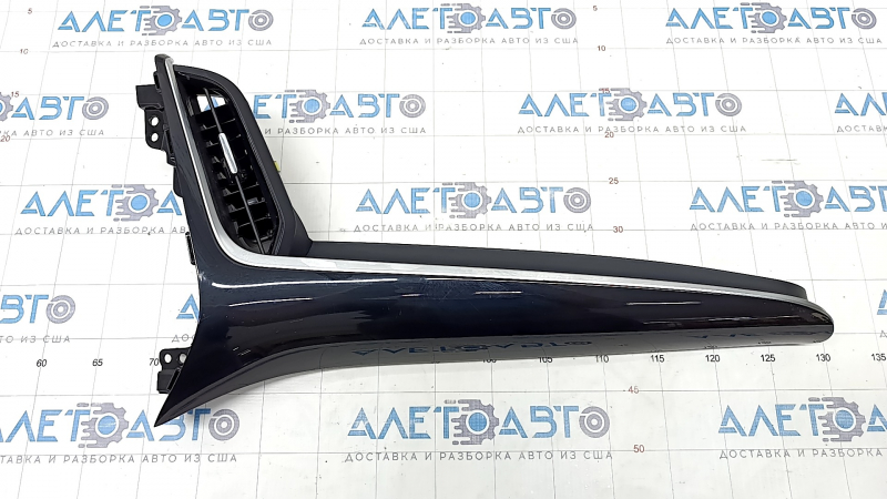 Dashboard trim center right Toyota Prius 50 Prime 17-22 black, for large display with deflector, scratches
