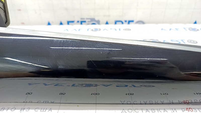 Dashboard trim center right Toyota Prius 50 Prime 17-22 black, for large display with deflector, scratches