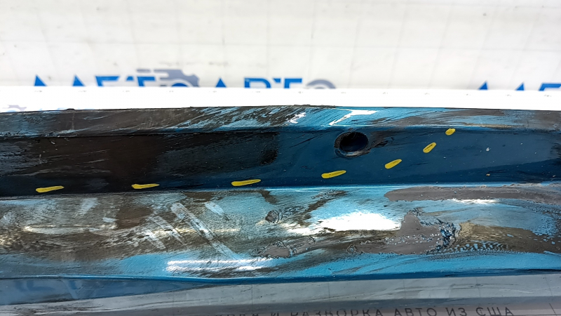 Left threshold Toyota Prius 50 Prime 17-22 blue, broken fastening, broken, dented