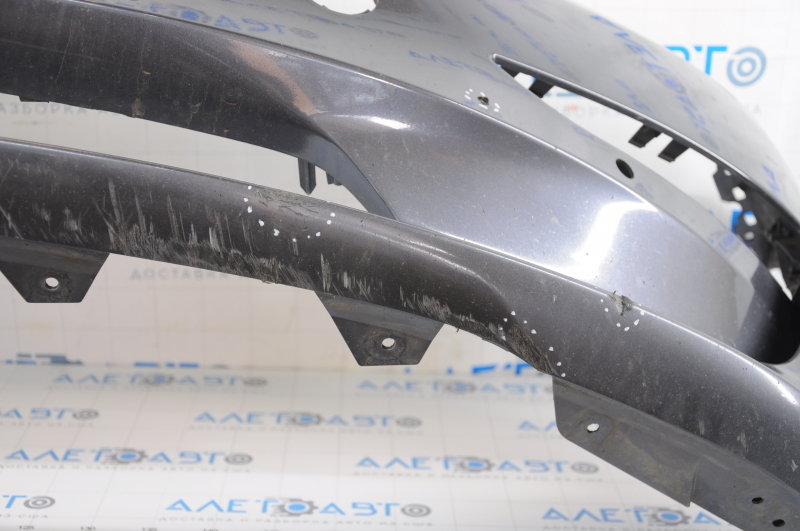 Front bare bumper Tesla Model 3 18 - for parking sensors graphite PMNG, scratches, torn fastener