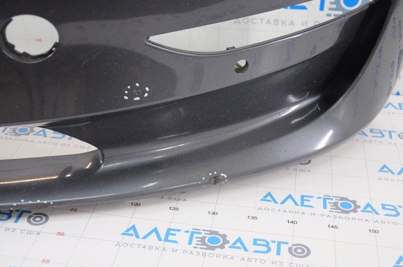 Front bare bumper Tesla Model 3 18 - for parking sensors graphite PMNG, scratches, torn fastener