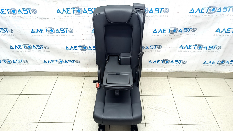 Rear seat center Volvo XC90 16-22 leather black for 2 rows, for cleaning