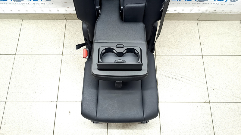 Rear seat center Volvo XC90 16-22 leather black for 2 rows, for cleaning