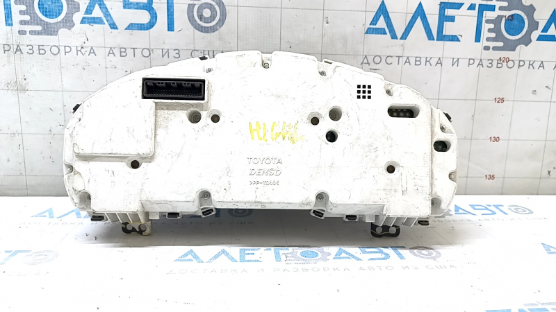 Instrument cluster Toyota Highlander 08-13 usa hybrid scratches, broken fasteners