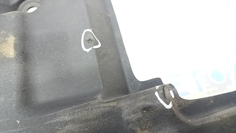 Right underbody protection Toyota Camry v70 18-24 FWD is crushed, torn