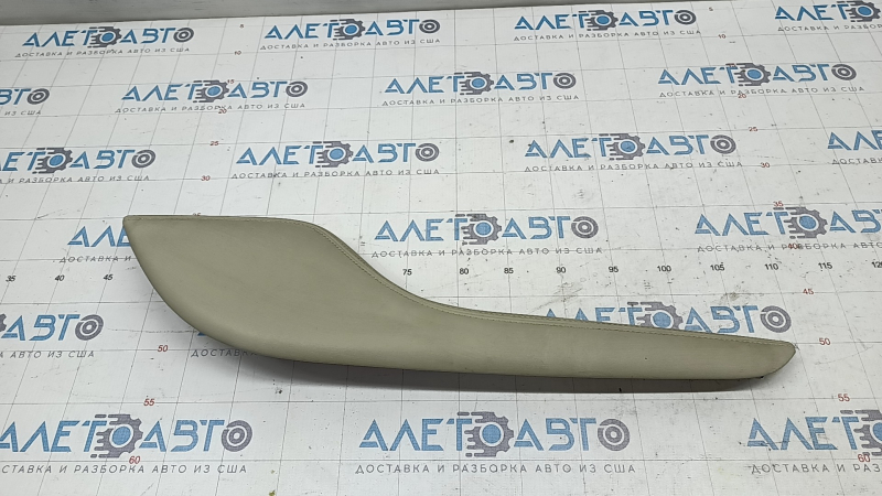 Center console trim side left Infiniti JX35 QX60 15-16 leather, beige