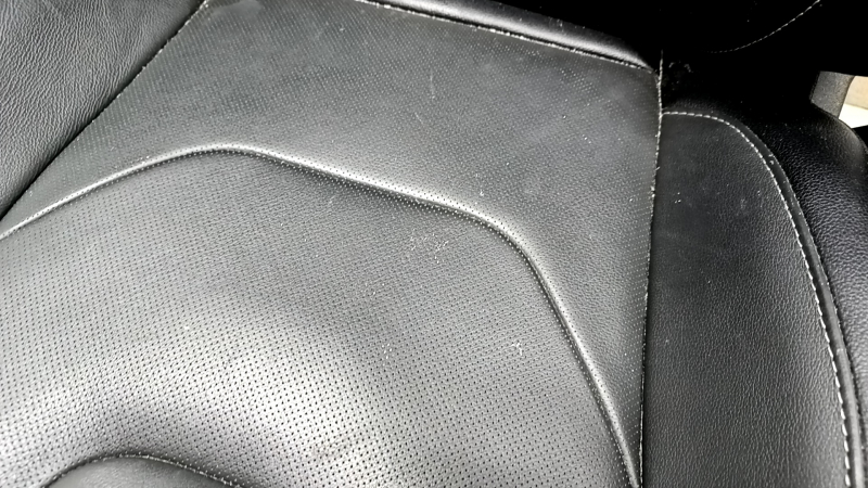 Passenger seat Ford Fusion mk5 17-20 without airbag, titanium, leather black, electric, heated, shot, needs cleaning