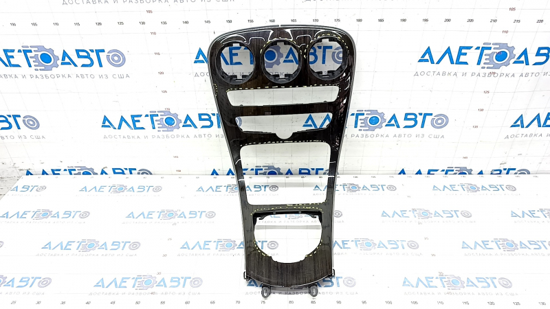 Mercedes C-class W205 15-21 center console trim, dark wood, scratches
