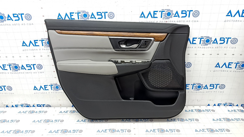Door trim card front left Honda CRV 17-22 black-gray, molding under the tree, under the memory of seats