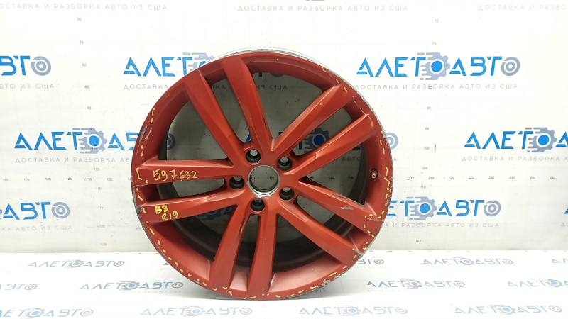 Wheel rim R19x8J VW Passat b8 16-19 USA R-Line curb, painted