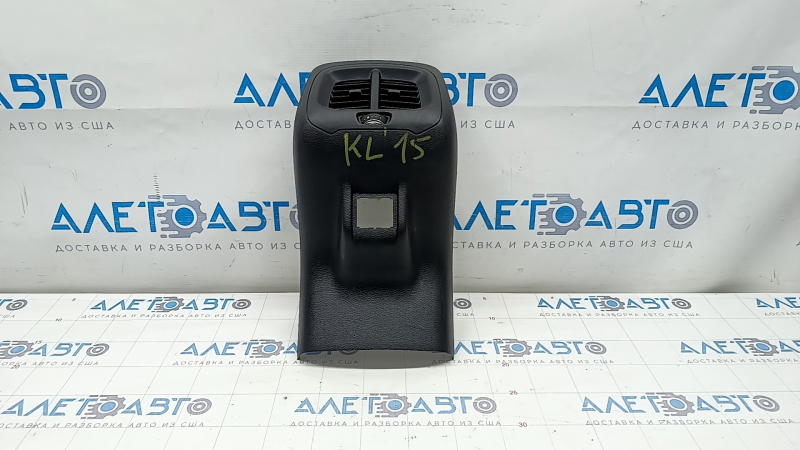 Center console trim with air duct Jeep Cherokee KL 14-18 black, scratches