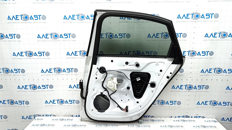 Door assembly rear right Audi A4 B8 08-16 sedan, white LS9R, keyless