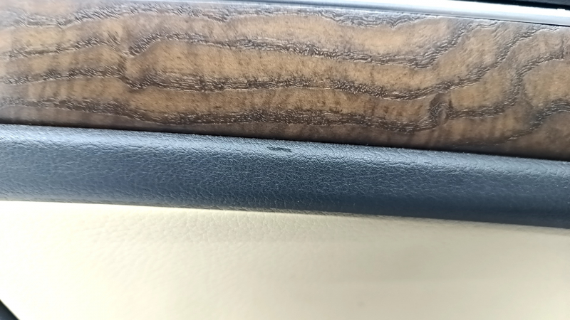 Door trim card front left Audi A4 B8 13-16 rest black with beige insert leather, armrest leather, molding under wood structure, sedan, butt