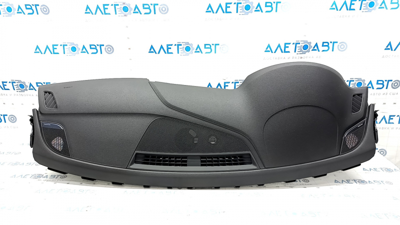 Torpedo front panel with AIRBAG Audi A4 B9 17 - black, without projection, Bang and Olufsen, broken left speaker grille mount