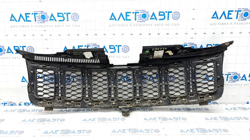 Radiator grill grill Jeep Grand Cherokee WK2 17- complete honeycomb chrome, frame black gloss