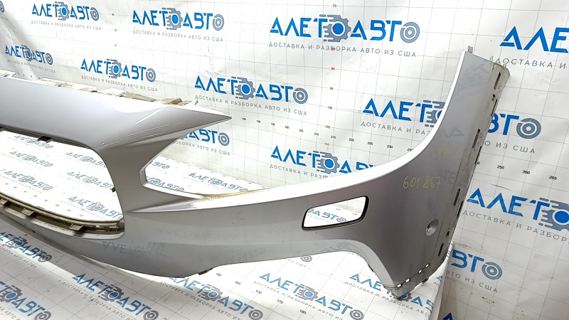 Front bare bumper Volvo V90 17-20 usa T5, T6 for parking sensors and headlight washers, bumper defect