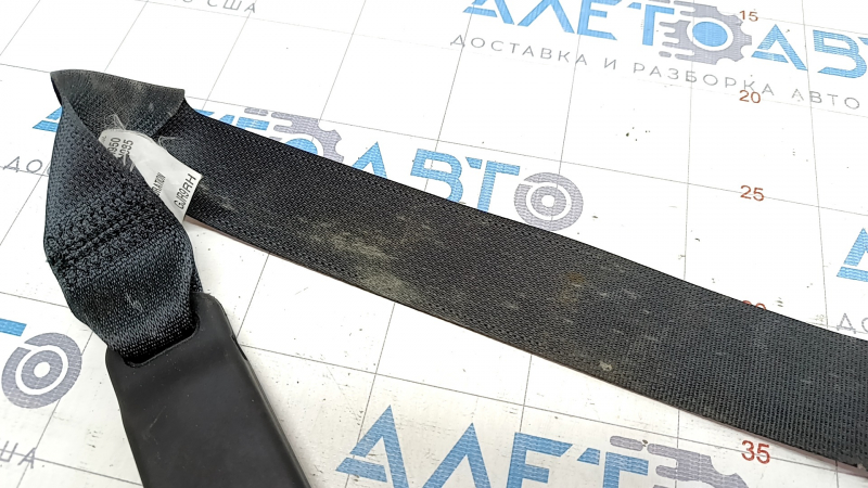 Passenger seat belt with tensioner Mazda 6 13-17 black, for cleaning