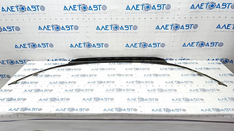 Front bumper lip Hyundai Elantra AD 17-18 prerest, crack in fasteners, scratches