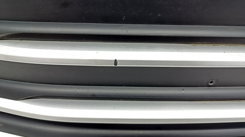 Radiator grill grill Hyundai Elantra AD 17-18 prerest, matte chrome, with emblem, scratches, sand, non-factory holes