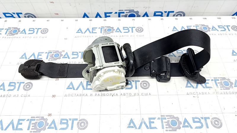 Passenger seat belt without tensioner Alfa Romeo Stelvio 18- black, dry cleanable