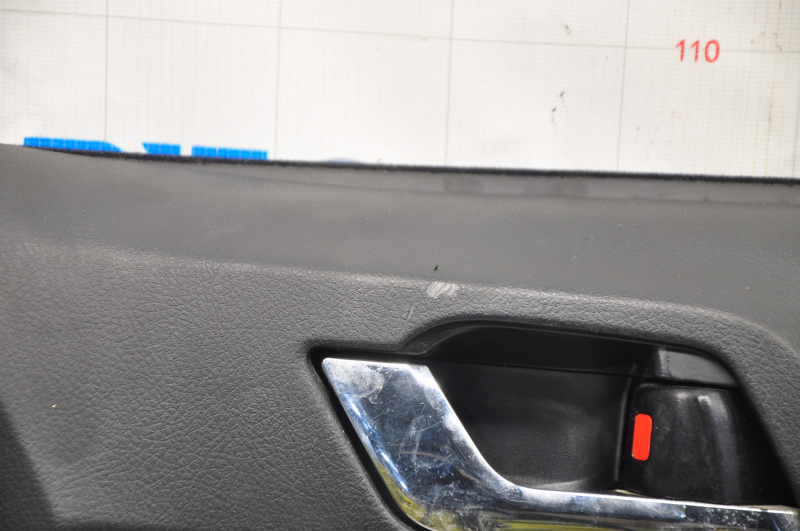 Door trim card front right Toyota Highlander 08-13 gray, with insert for light wood, scratches