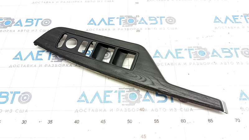Front left window lift control trim Honda Clarity 18-21 usa ebony, coating swelled