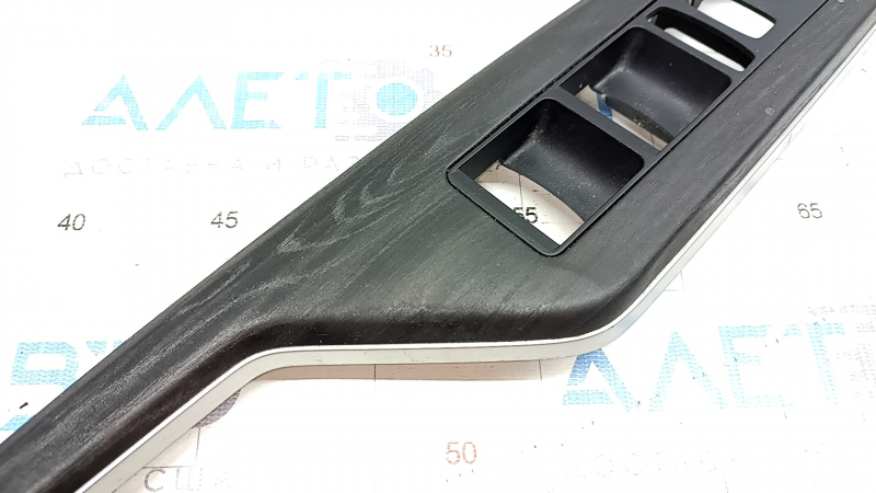 Front left window lift control trim Honda Clarity 18-21 usa ebony, coating swelled