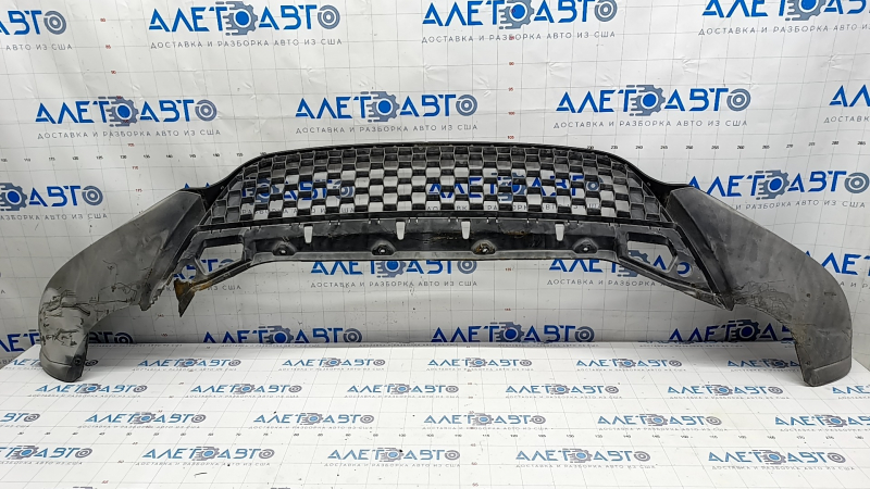 Front bumper lip VW Tiguan 12-17 rest structure, scratches, tears, broken fasteners,