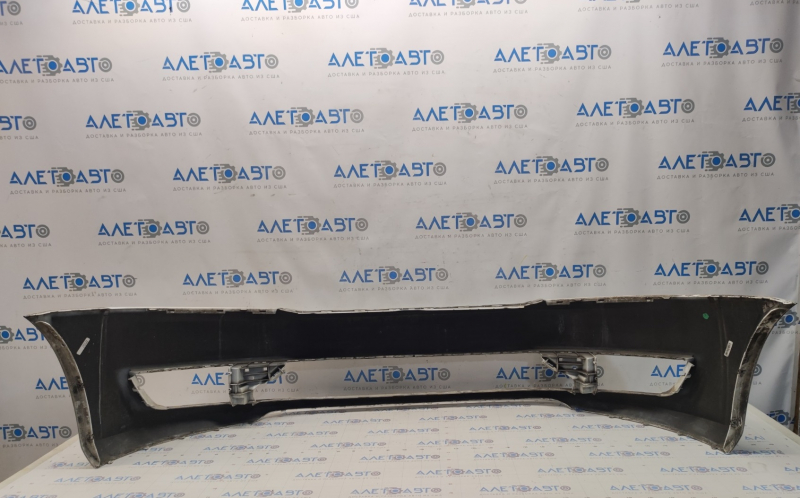 Bare front bumper VW Passat b7 12-15 USA, white LB9A, scratches, non-factory holes