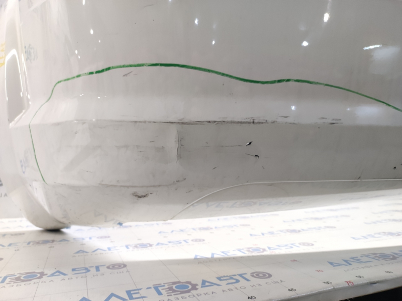 Bare rear bumper Dodge Journey 11- SE white PW3, scratches, painted