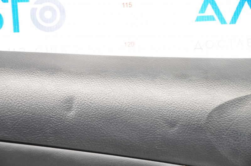 Door trim card front left Lexus GS350 08-11 black, armrest leather, insert under plastic red, scratch, pressed
