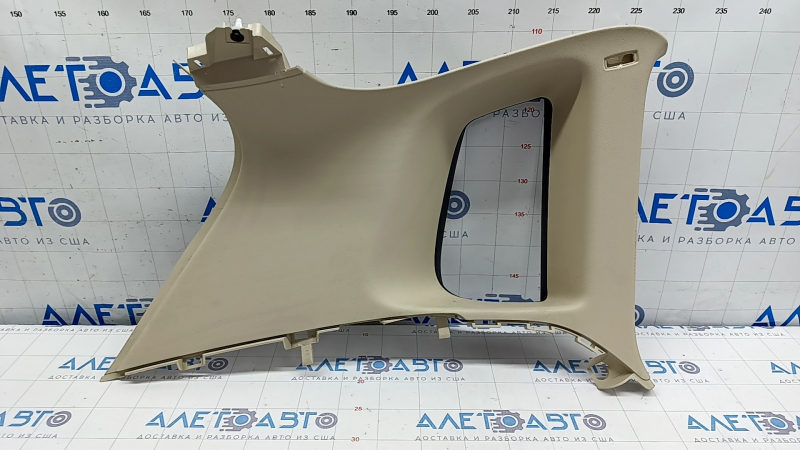 Upper left rear pillar trim VW Tiguan 09-17 beige, without plug, scratches