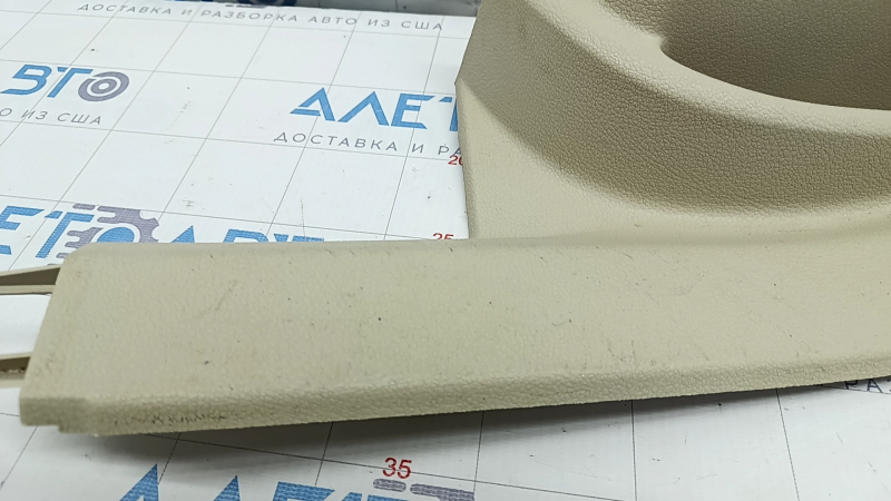 Door sill trim rear left VW Tiguan 09-17 beige, scratches, abrasions