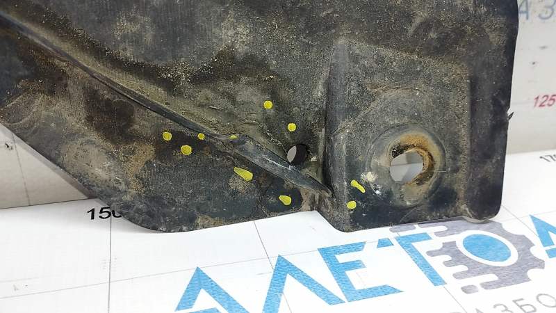 Front bumper protection Toyota Prius 30 13-15 rest, worn, cracks, breaks, non-factory hole