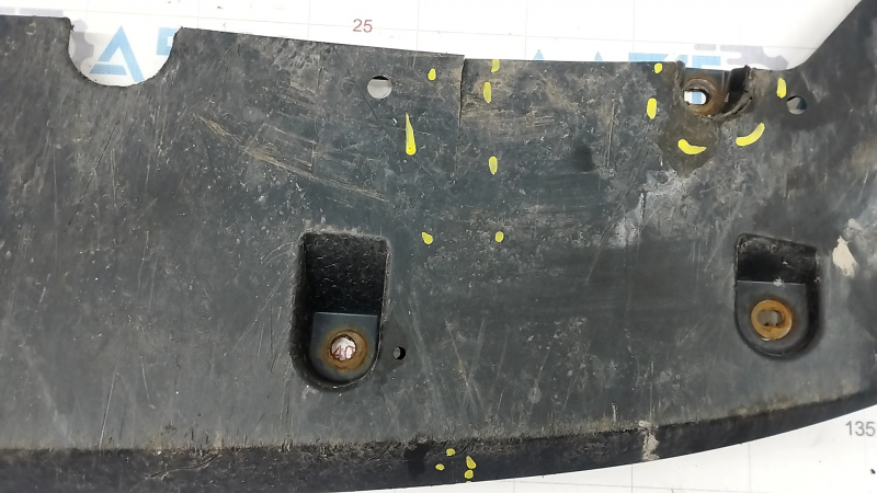 Front bumper protection Toyota Prius 30 13-15 rest, worn, cracks, breaks, non-factory hole