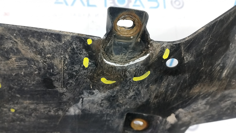 Front bumper protection Toyota Prius 30 13-15 rest, worn, cracks, breaks, non-factory hole