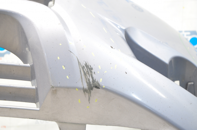 Front bumper bare Toyota Highlander 08-10 gray 9AG, scratches, bumps, scuffs