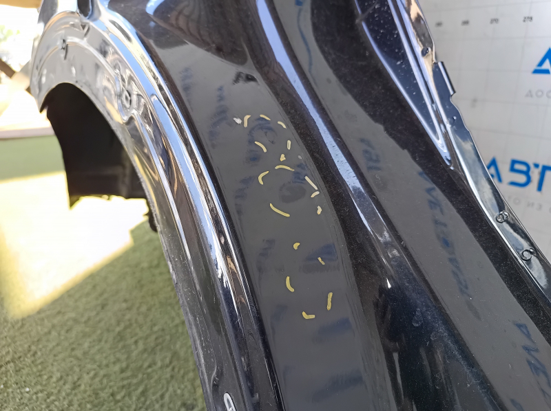 Quarter wing rear right Infiniti QX30 17- black, on the body, bumps