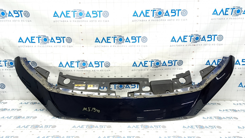 Upper radiator grille trim assembly Mazda 3 19-4d without camera, Japan built, pokes