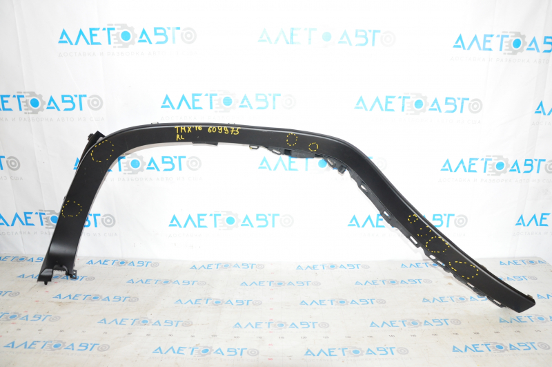 Door opening trim rear left rear Tesla Model X 16-21 black, broken fastening, dents