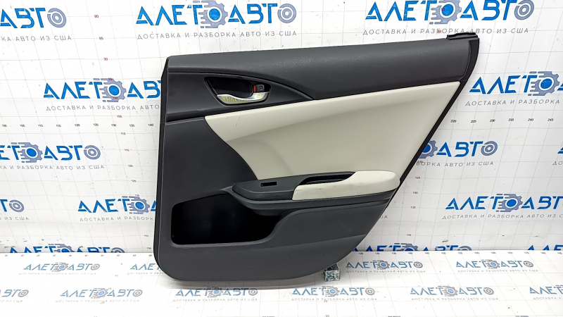 Door trim card rear right Honda Insight 19-22 black, gray insert, armrest cloth, scratches, for cleaning