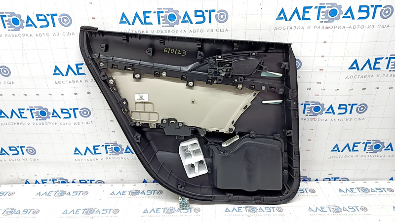 Door trim card rear right Honda Insight 19-22 black, gray insert, armrest cloth, scratches, for cleaning