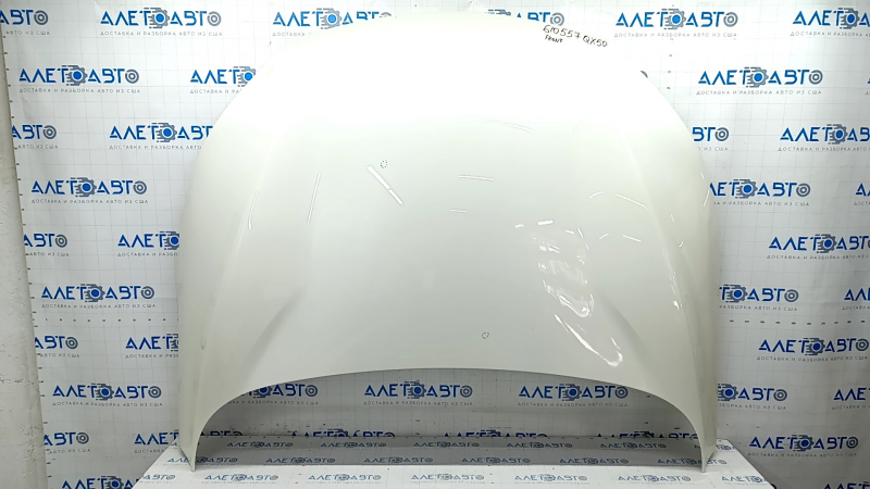 Hood bare Infiniti QX50 19- white QAB, aluminum, bumpers