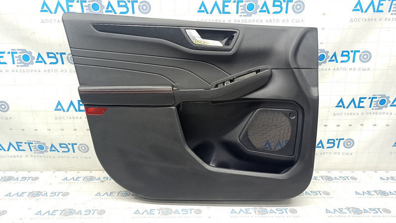 Door trim card front left Ford Escape MK4 23- black, St-line, with red stitching