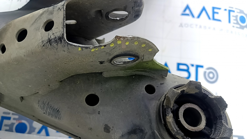 Rear subframe of Infiniti QX50 19- AWD, silent blocks cracked, fastening ear dented