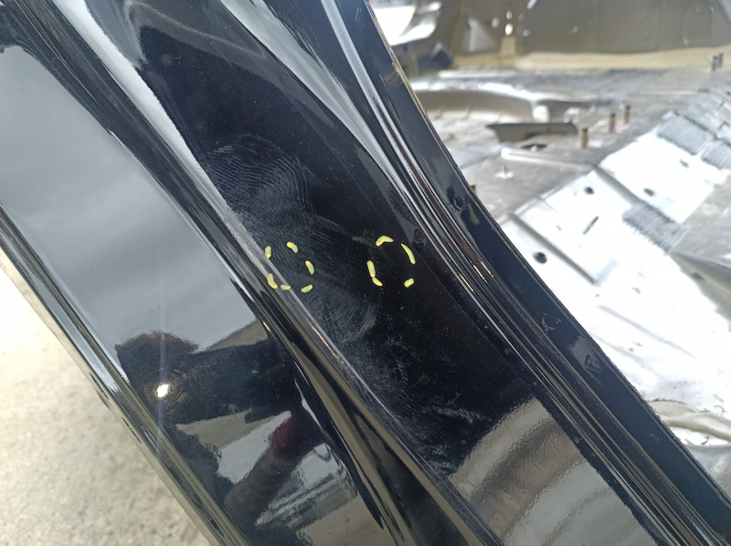 Quarter wing rear right Ford Escape MK3 13- on the body, black, pokes