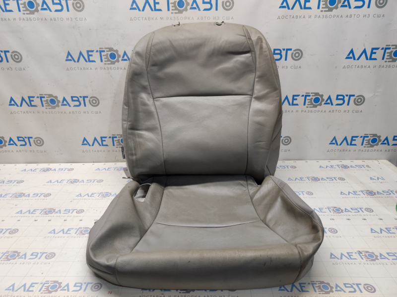 Toyota Highlander 08-13 passenger seat upholstery grey leather, for cleaning